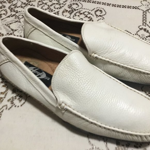 Men's HIPOPPOTAMUS White Leather Loafers Miami Vice Crockett Cool 10 D - Picture 4 of 11